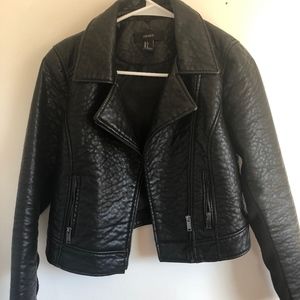 Leather type jacket